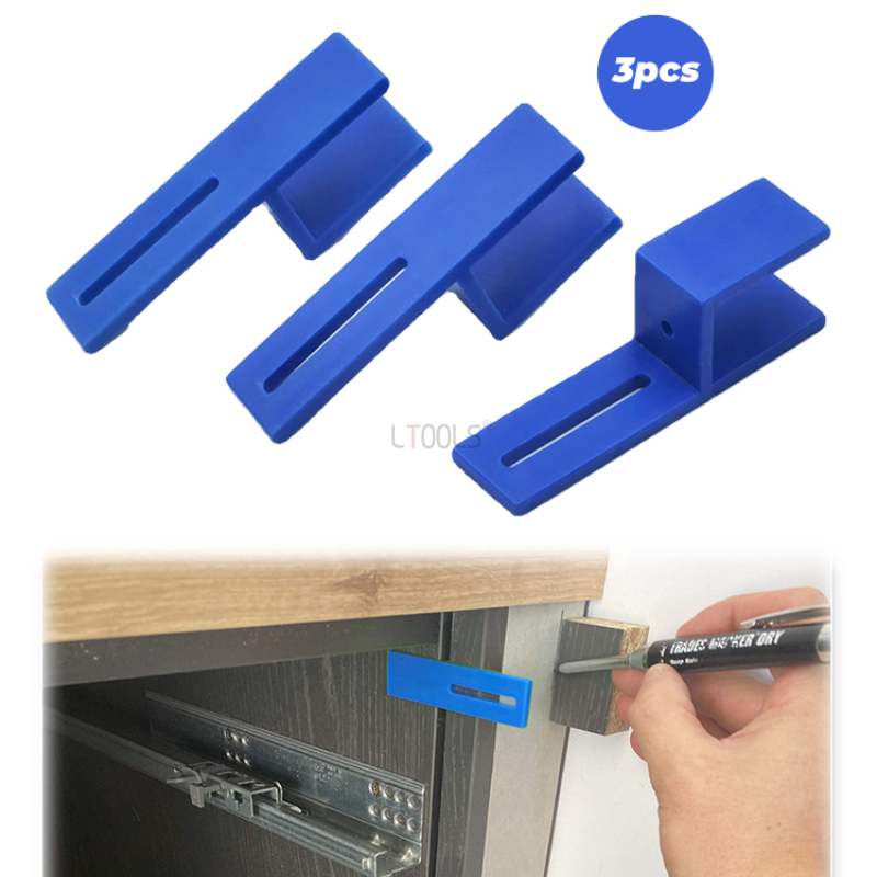 Dowel Jig Kit - 3 Stück 18 mm Vorrichtungen, Schließen,