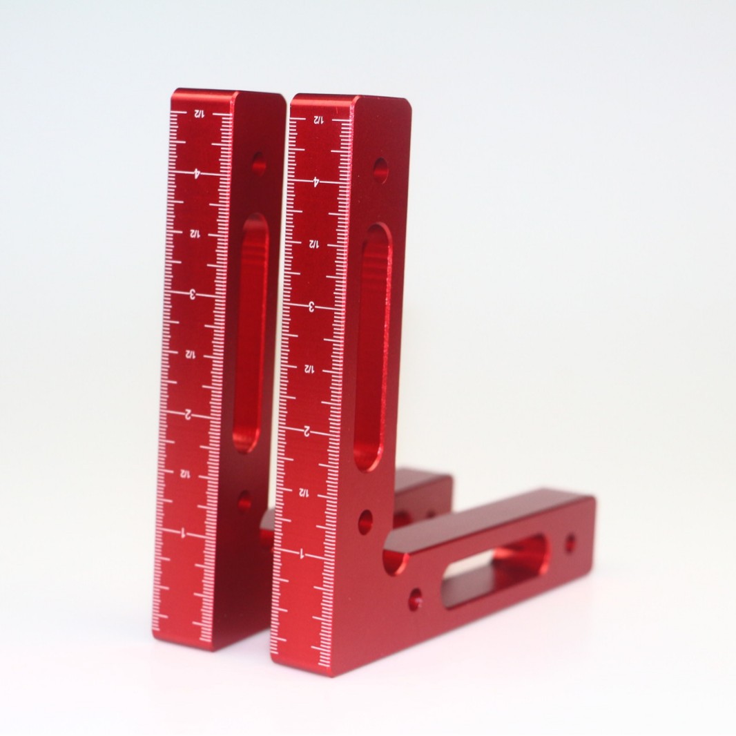 Angle Clamp 90 - 1/2 Stück 90-Grad-Positionierwinkel Rechtwinklige Klemme Aluminium