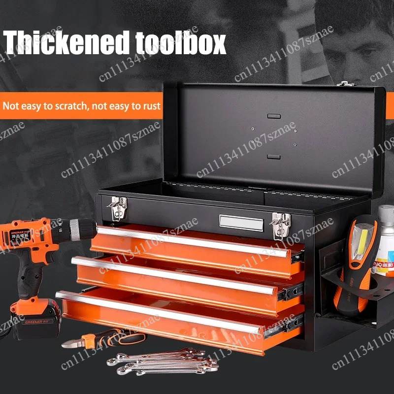 Workshop Tools Cabinet - Tragbare 4-Schubladen Werkzeugaufbewahrungsbox für Autoreparaturteile, Heimwerkstatt-Aufbewahrungsschrank