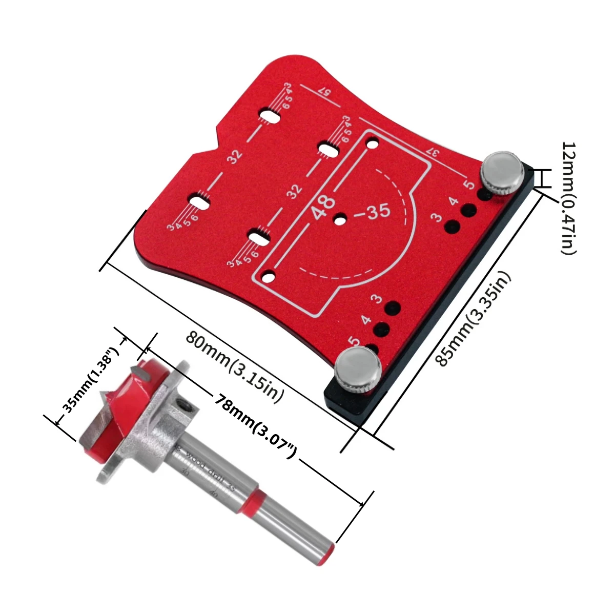 35mm Scharnierloch-Positionier – Dowel Jig Kit Bewertung und Preis