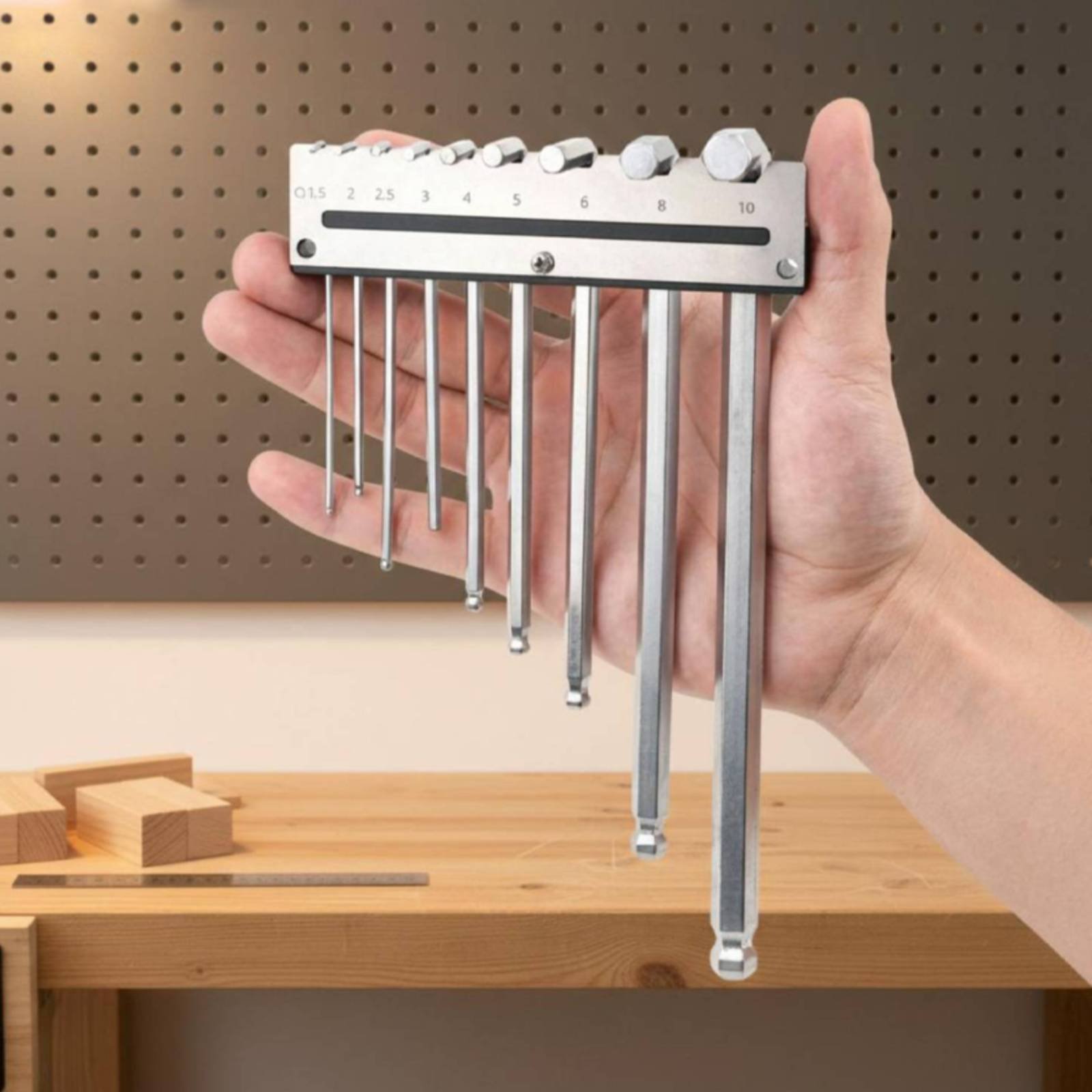 Wandmontierter Sechskantschlüs – Workshop Tools Organizer Bewertung und Preis